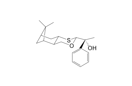 (1S,2R,5R,7S)-5-[(R)-1'-Hydroxy-1'-phenyl-1'-ethyl)]-10,10-dimethyl-4-oxa-6-thiatricyclo[7.1.1.0(2,7)]undecane