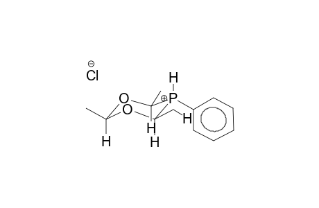 2,4,6-TRIMETHYL-5-ENDO-PHENYL-1,3,5-DIOXAPHOSPHORINANE HYDROCHLORIDE