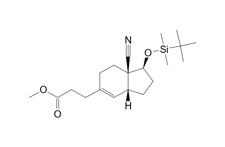 3-(TERT.-BUTYLDIMETHYLSILANYLOXY)-6-(2-METHOXYCARBONYLETHYL)-2,3,4,7,8,9-HEXAHYDRO-1H-INDENE-9-CARBONITRILE