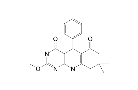 8,8-DIMETHYL-5,6,7,8,9,10-HEXAHYDRO-2-METHOXY-5-PHENYL-PYRIMIDO-[4,5-B]-QUINOLINE-4,6-DIONE