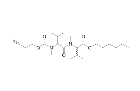 dl-Valyl-dl-valine, N,N'-dimethyl-N'-(but-3-yn-1-yloxycarbonyl)-, hexyl ester