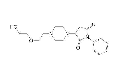 3-{4-[2-(2-hydroxyethoxy)ethyl]-1-piperazinyl}-1-phenyl-2,5-pyrrolidinedione