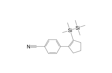 1-(p-Cyanophenyl)-2-(pentamethyldisilanyl)cyclopentene