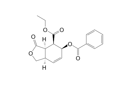 4-Isobenzofurancarboxylic acid, 5-(benzoyloxy)-1,3,3a,4,5,7a-hexahydro-3-oxo-, ethyl ester, (3a.alpha.,4.beta.,5.beta.,7a.alpha.)-(.+-.)-