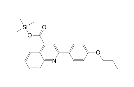 2-(4-Propoxyphenyl)-4-quinolinecarboxylic acid, tms derivative