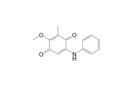 5-Anilino-2-methoxy-3-methyl-1,4-benzoquinone