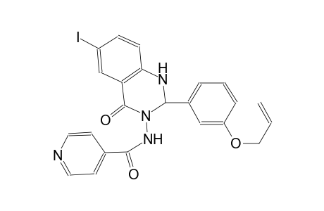 N-(2-[3-(allyloxy)phenyl]-6-iodo-4-oxo-1,4-dihydro-3(2H)-quinazolinyl)isonicotinamide