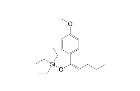1-(4-Methoxyphenyl)-1-triethylsiloxy-1-pentene