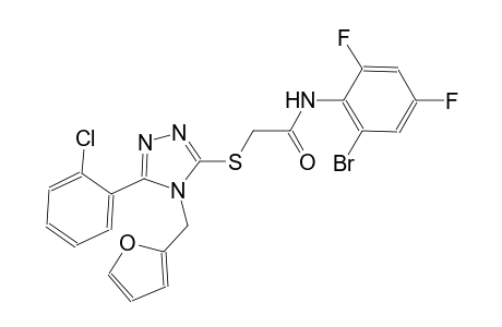 N-(2-bromo-4,6-difluorophenyl)-2-{[5-(2-chlorophenyl)-4-(2-furylmethyl)-4H-1,2,4-triazol-3-yl]sulfanyl}acetamide