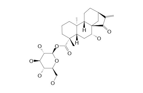 (7R)-ENT-15-OXOKAUR-16-EN-7-OL-19-OIC-ACID-BETA-GLUCOPYRANOSYLESTER