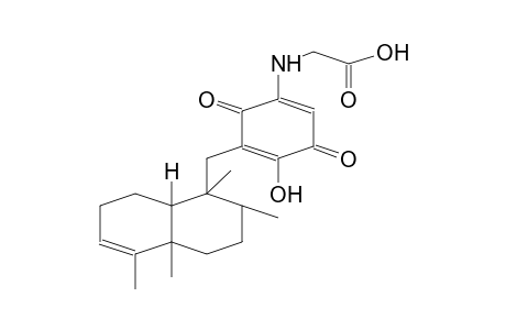 GLYCINE, N-[5-[(DECAHYDRO-1,2,4a-TRIMETHYL-5-METHYLENE-1-NAPHTALENYL)METHYL]]-4-HYDROXY-3,6-DIOXO-1,4-CYCLOHEXADIEN-1-YL]]-