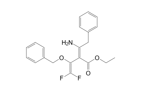 Ethyl 3-Amino-4-phenyl-2-(1-benzyloxy-2,2-difluoro-1-vinyl)-2-butenoate