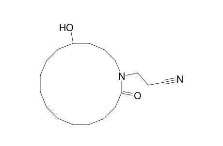1-[2'-Cyanoethyl]-13-hydroxy-1-azacyclohexadecan-2-one