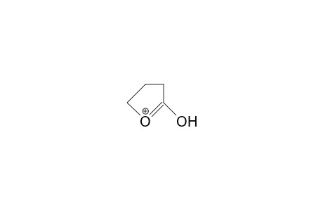1-Hydroxy-2-oxonia-cyclopentene cation