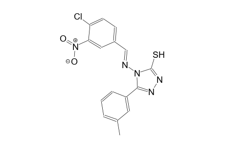 4-{[(E)-(4-chloro-3-nitrophenyl)methylidene]amino}-5-(3-methylphenyl)-4H-1,2,4-triazole-3-thiol
