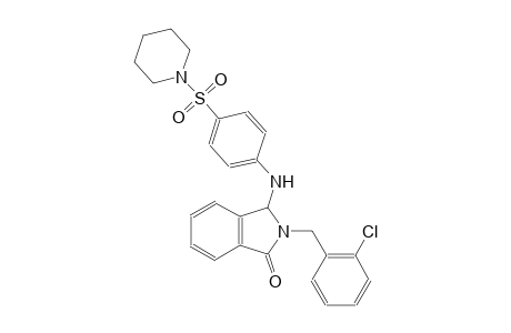 1H-isoindol-1-one, 2-[(2-chlorophenyl)methyl]-2,3-dihydro-3-[[4-(1-piperidinylsulfonyl)phenyl]amino]-