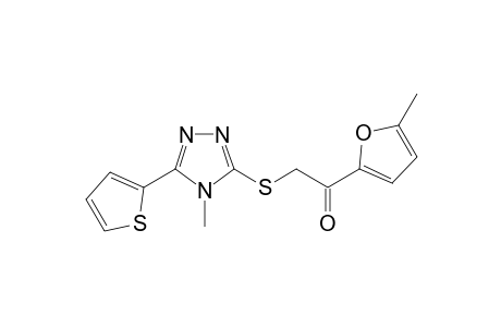 1-(5-Methyl-2-furanyl)-2-[(4-methyl-5-thiophen-2-yl-1,2,4-triazol-3-yl)thio]ethanone