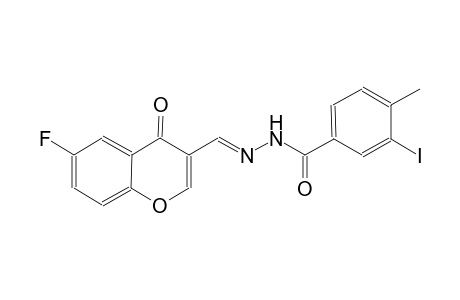 N'-[(E)-(6-fluoro-4-oxo-4H-chromen-3-yl)methylidene]-3-iodo-4-methylbenzohydrazide