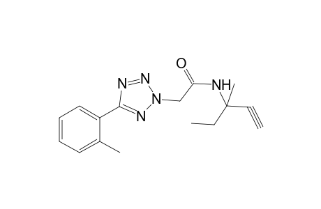2H-1,2,3,4-Tetrazole-2-acetamide, N-(1-ethyl-1-methyl-2-propynyl)-5-(2-methylphenyl)-