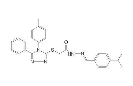 acetic acid, [[4-(4-methylphenyl)-5-phenyl-4H-1,2,4-triazol-3-yl]thio]-, 2-[(E)-[4-(1-methylethyl)phenyl]methylidene]hydrazide