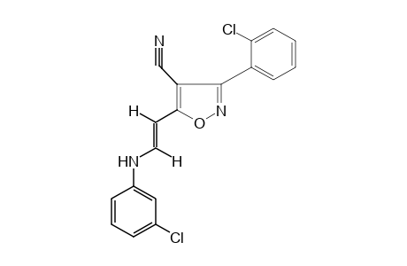 trans-5-[2-(m-CHLOROANILINO)VINYL]-3-(o-CHLOROPHENYL)-4-ISOXAZOLECARBONITRILE