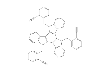 syn-5,10,15-Tris(2-ethynylphenylmethyl)-10,15-dihydro-5H-diindeno[1,2-a;1',2'-c]fluorene