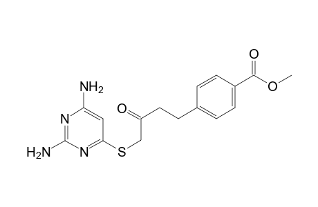 4-[2,4-Diaminopyrimidin-6-yl]thio-4-(4-carbomethoxyphenyl)-2-butanone