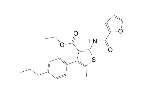 ethyl 2-(2-furoylamino)-5-methyl-4-(4-propylphenyl)-3-thiophenecarboxylate