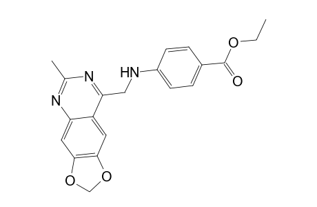 Ethyl 4-([(6-methyl[1,3]dioxolo[4,5-g]quinazolin-8-yl)methyl]amino)benzoate