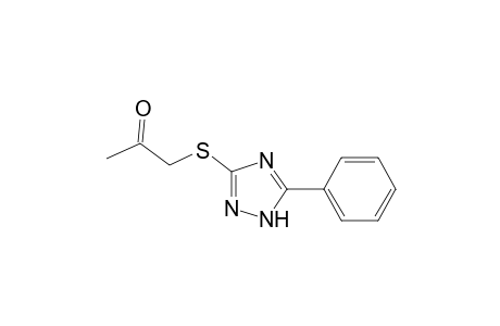 1-[(5-phenyl-1H-1,2,4-triazol-3-yl)sulfanyl]propan-2-one