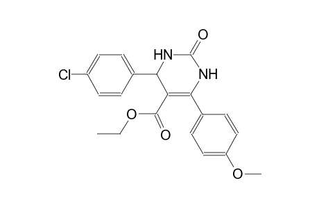 ethyl 4-(4-chlorophenyl)-6-(4-methoxyphenyl)-2-oxo-1,2,3,4-tetrahydro-5-pyrimidinecarboxylate