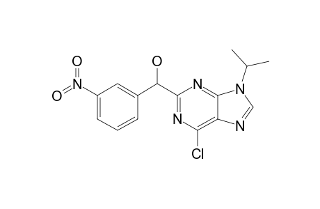 6-CHLORO-9-ISOPROPYL-2-(3-NITROPHENYLHYDROXYMETHYL)-PURINE