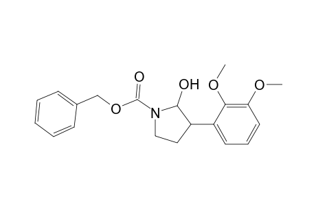 (phenylmethyl) 3-(2,3-dimethoxyphenyl)-2-oxidanyl-pyrrolidine-1-carboxylate