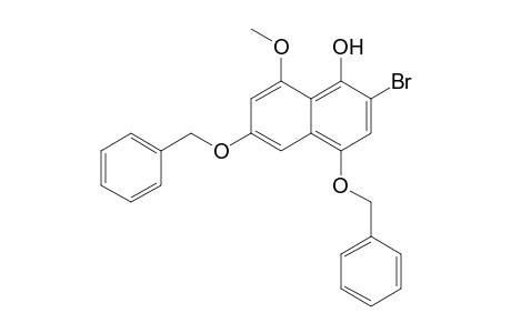 3-Bromo-1,7-bis(benzyloxy)-5-methoxy-4-naphthol