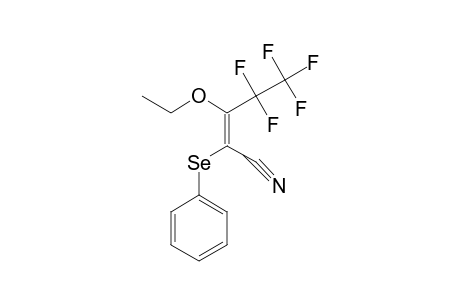 (Z)-3-ETHOXY-4,4,5,5,5-PENTAFLUORO-2-(PHENYLSELENO)-2-PENTENENITRILE