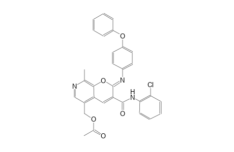 2H-pyrano[2,3-c]pyridine-3-carboxamide, 5-[(acetyloxy)methyl]-N-(2-chlorophenyl)-8-methyl-2-[(4-phenoxyphenyl)imino]-, (2Z)-