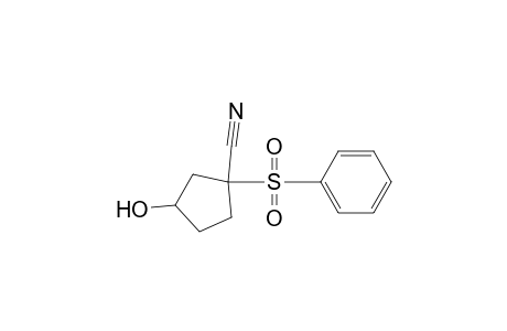 1-(benzenesulfonyl)-3-hydroxy-1-cyclopentanecarbonitrile