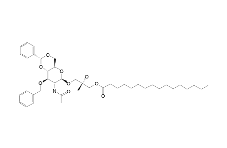 (2S)-2-HYDROXY-2-METHYL-3-PALMITOYLOXYPROPYL-2-ACETAMIDO-3-O-BENZYL-4,6-O-(R)-BENZYLIDENE-2-DEOXY-BETA-D-GLUCOPYRANOSIDE