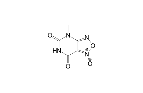4-Methyl-1-oxidanidyl-[1,2,5]oxadiazolo[3,4-d]pyrimidin-1-ium-5,7-dione