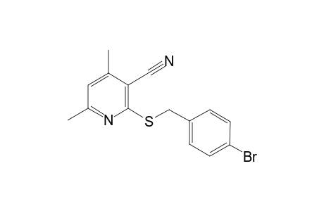3-Pyridinecarbonitrile, 2-[[(4-bromophenyl)methyl]thio]-4,6-dimethyl-