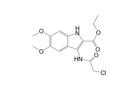 ethyl 3-[(chloroacetyl)amino]-5,6-dimethoxy-1H-indole-2-carboxylate