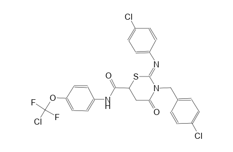 3-(4-Chloro-benzyl)-2-(4-chloro-phenylimino)-4-oxo-[1,3]thiazinane-6-carboxylic acid [4-(chloro-difluoro-methoxy)-phenyl]-amide