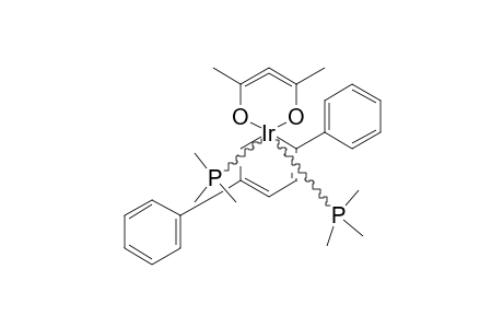 TRANS-ACETYLACETONATO-(1,5-ETA-1,4-DIPHENYL-1,3-PENTADIENEDIYL)-BIS-(TRIMETHYLPHOSPHINE)-IRIDIUM(III)