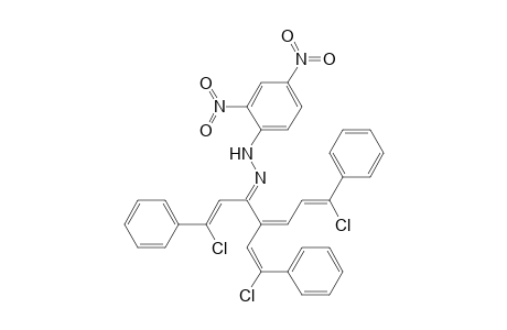 1,4,6-Heptatrien-3-one, 1,7-dichloro-4-(2-chloro-2-phenylethenyl)-1,7-diphenyl-, (2,4-dinitrophenyl)hydrazone, (Z,Z,Z,E)-