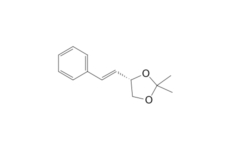 (4S)-2,2-dimethyl-4-[(E)-2-phenylethenyl]-1,3-dioxolane