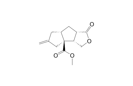 Methyl (3b.alpha.)-octahydro-5-methylene-1-oxapentaleno[1,2-c]furan-3b-carboxylate