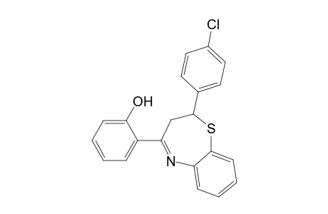 2-[2-(4-chlorophenyl)-2,3-Dihydro-1,5-benzothiazepin-4-yl]phenol