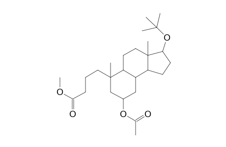 6.beta.-Acetoxy-17.beta.-tert-butoxy-4,5-secoandrostan-4-oic acid methyl ester