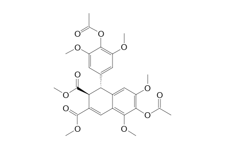 Dimethyl 6-acetoxy-1-(4-acetoxy-3,5-dimethoxyphenyl)-5,7-dimethoxy-1,2-dihydronaphthalene-2,3-dicarboxylate