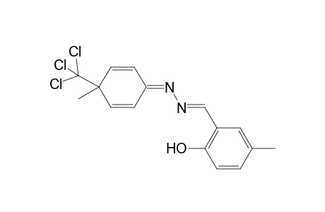 4-Methyl-2-[(4-methyl-4-trichloromethyl-cyclohexa-2,5-dienylidene)-hydrazonomethyl]-phenol
